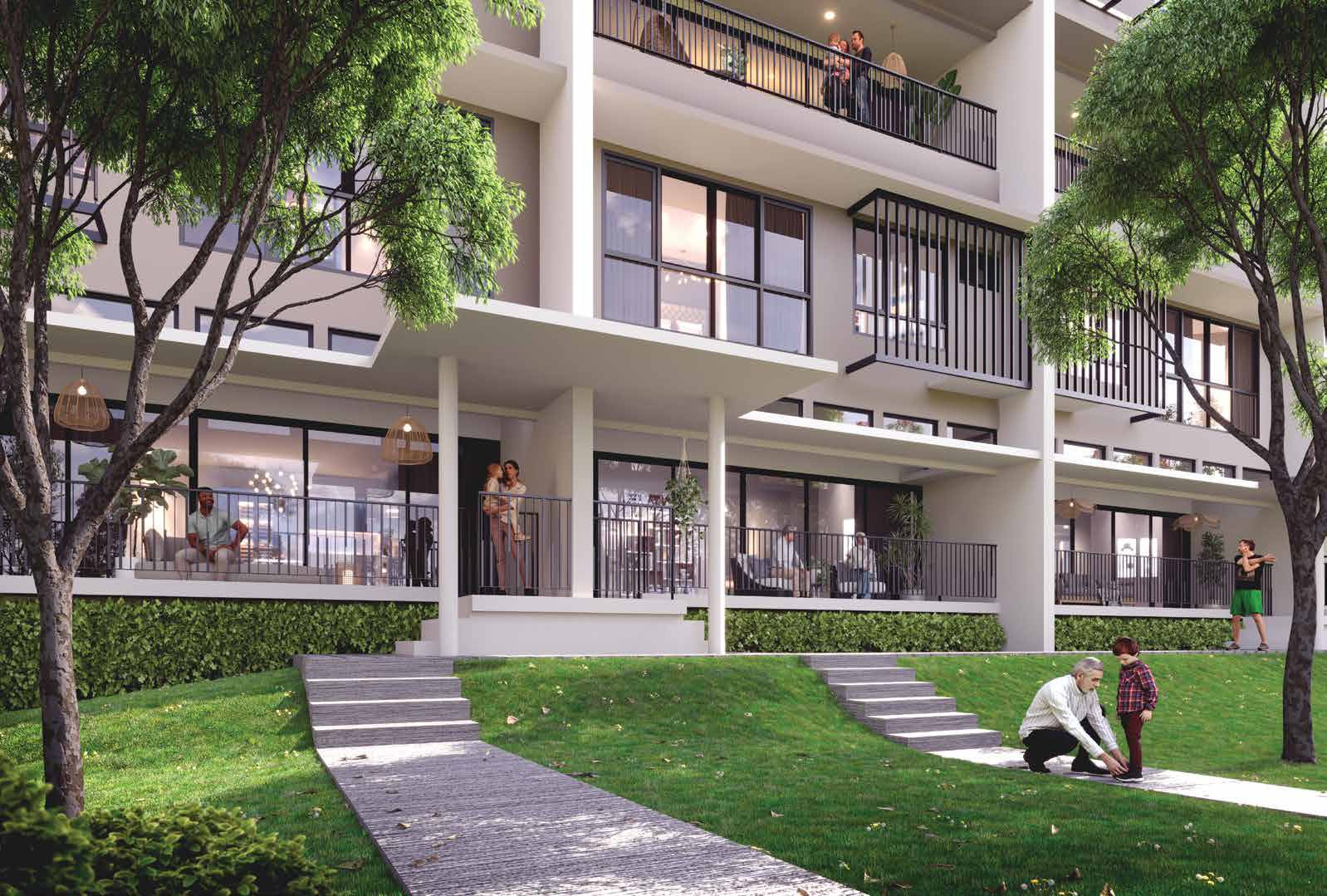 Car-free family compound